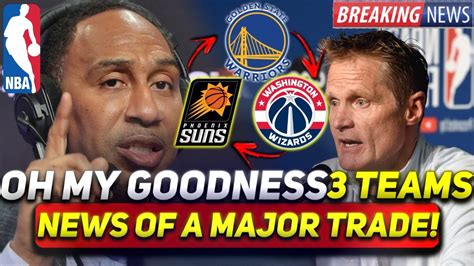 🏀🔥 GSW TRADE NEWS! 3 Teams Involved! Big Trade! Star Joining The ...