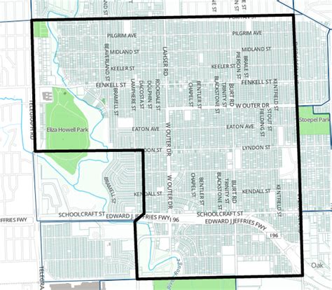 Detroit Abandoned Neighborhoods Map