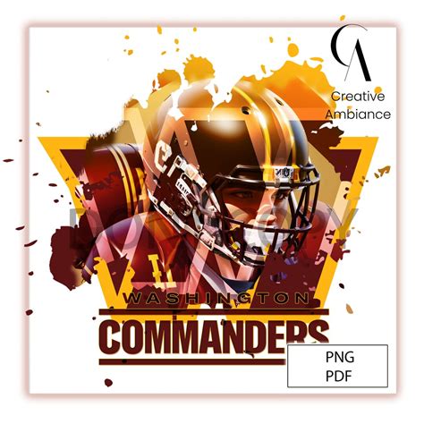 Commanders PNG-PDF, Commanders Football Team Digital Design - Etsy