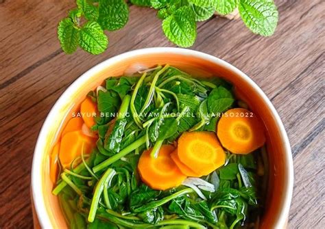 Resep Sayur Bening Bayam Wortel oleh Resintaw - Cookpad