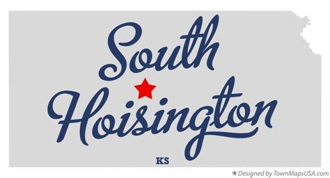 Map of South Hoisington, KS, Kansas