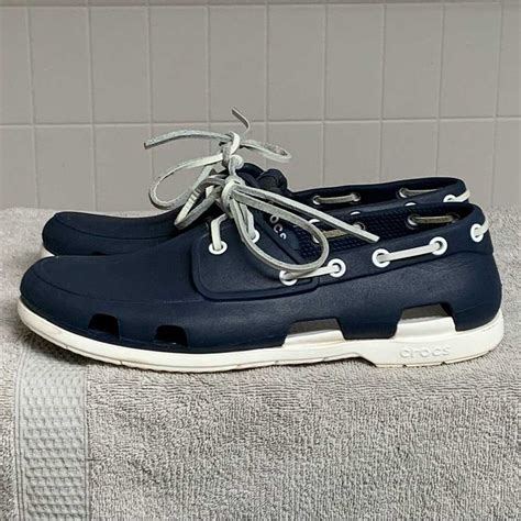 Crocs Crocs Men’s Boat Shoes Dual Comfort SIZE 7 Navy… - Gem