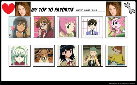 My Top 10 Favorite Caitlin Glass Roles by ajpokeman on DeviantArt