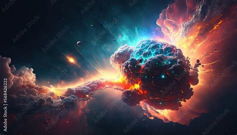 Stunning realistic wallpaper of a Supernova. Deep space, starry, astrophotography, universe ...