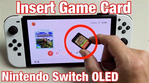 How To Insert Game Card In Nintendo Switch Oled?