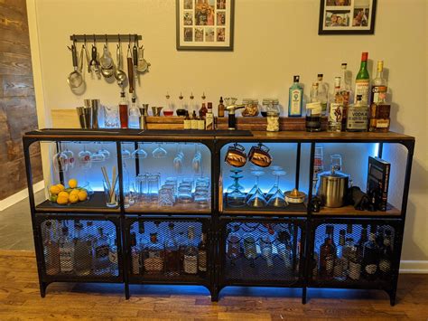 A while ago I showed you guys my fjallbo hacked bar, here's what it looks like now! : r/ikeahacks