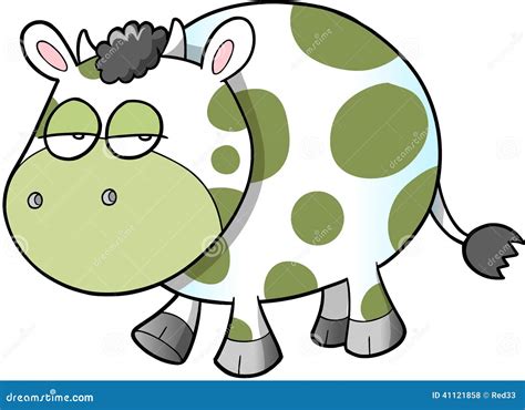 Sad Cow Vector Illustration Art Stock Vector - Image: 41121858