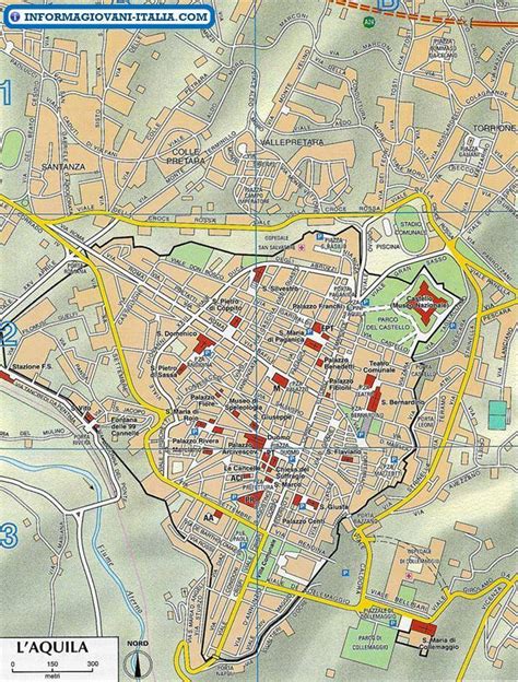 Mappa de L'Aquila - Cartina de L'Aquila