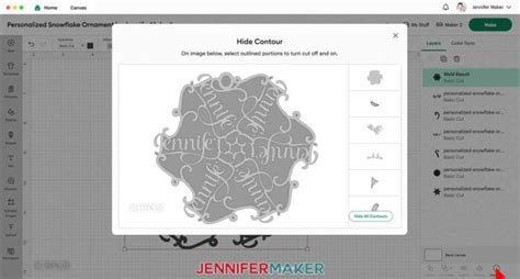 Make A Personalized Snowflake Ornament - Jennifer Maker