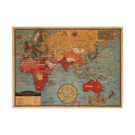 Vintage World Map Poster | Mayfield Market