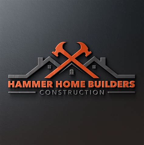 Construction Logo Hammer Design Roofing Business Handyman Services Construction Design Architect ...