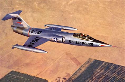 Lockheed XF-104 (S/N 53-7786) in flight. Extremely nimble, fast, and ...