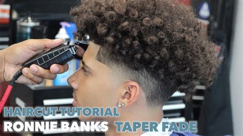 HAIRCUT TUTORIAL: RONNIE BANKS TAPER FADE - YouTube