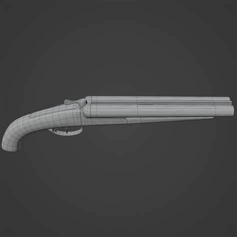 Sawed-Off Shotgun 3D Model by 3DModelingCorp