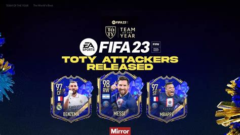 FIFA 23 TOTY squad revealed – Lionel Messi, Kylian Mbappe and TOTY Icons now available - Mirror ...