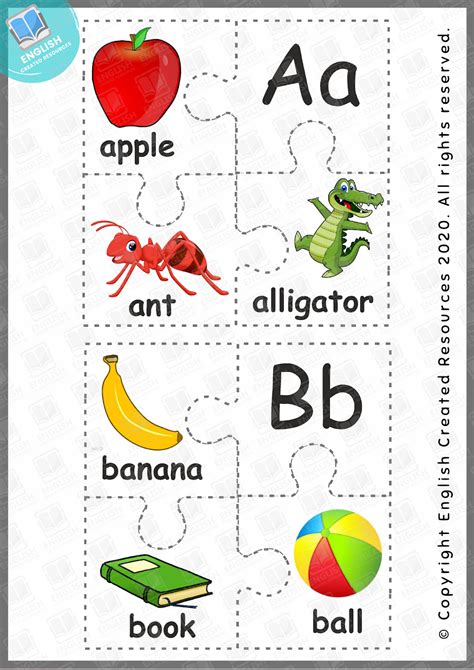 Alphabet Puzzles Worksheets – English Created Resources