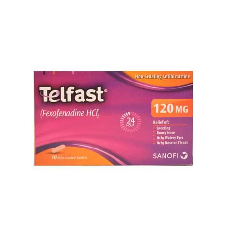 Telfast 120Mg Tablets - Side Effects - Buy Online - ₨ 498 - khasmart