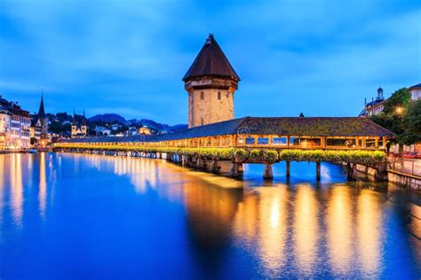 Lucerne, Switzerland. stock photo. Image of landmark - 109150932