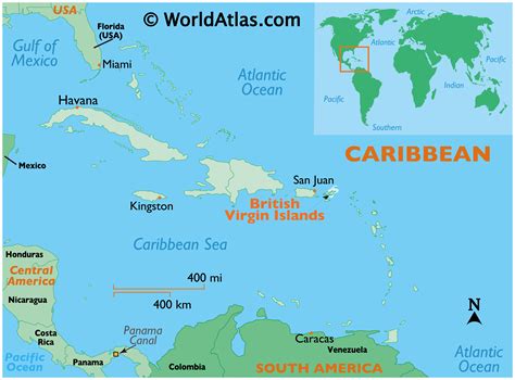 British Virgin Islands Map / Geography of British Virgin Islands / Map ...