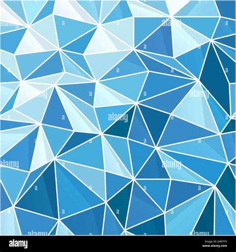 Abstract Blue Geometric Background. Composed from triangle shapes Stock ...