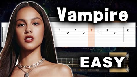 Olivia Rodrigo - Vampire - EASY Guitar tutorial (TAB AND CHORDS) Chords - Chordify