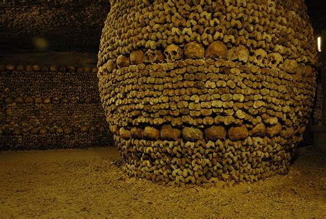 Catacombs | A column made of human bones in the catacombs be… | Flickr