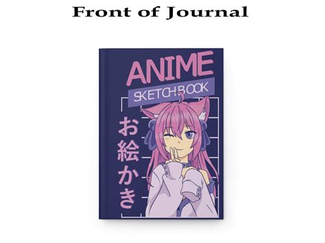 Anime Girl Hardcover Journal Kawaii Notebook Anime Manga Kawaii Lover Gift for Her Gift for Him ...