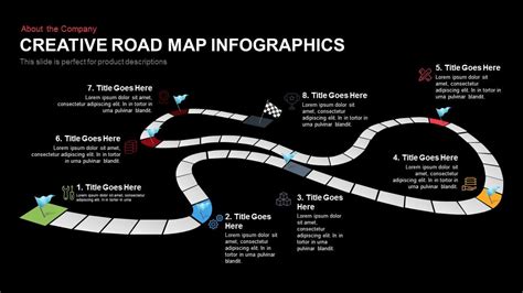 Creative Infographics RoadMap Powerpoint template & Keynote Slide