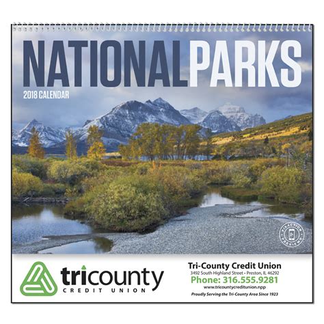 National Parks Wall Calendar | Mines Press