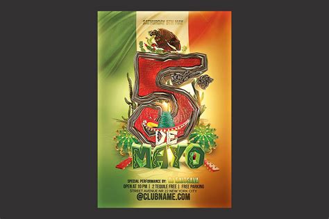 Cinco de Mayo Flyer | Flyer Templates ~ Creative Market