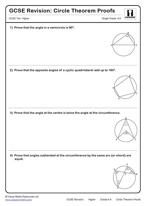 Circle Theorem Proofs GCSE Questions | GCSE Revision Questions