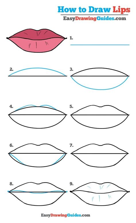 How to Draw Lips – Really Easy Drawing Tutorial