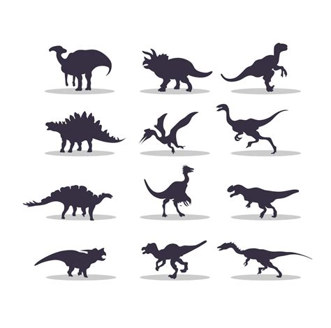 Dino silhouette vector illustration design 3415828 Vector Art at Vecteezy