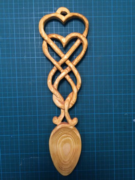 My first Celtic love spoon! For my friends' 50th wedding anniversary ...