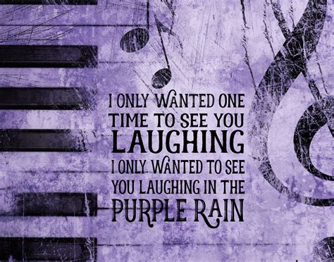 PRINCE Purple Rain lyrics print poster art Laughing in the