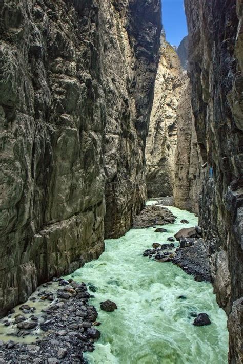 Glacier Canyon in Grindelwald, Swiss Stock Photo - Image of fractured ...