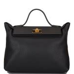 HERMÈS | BLACK 24/24 BAG 35CM OF MAURICE LEATHER WITH GOLD HARDWARE | Handbags & Accessories ...