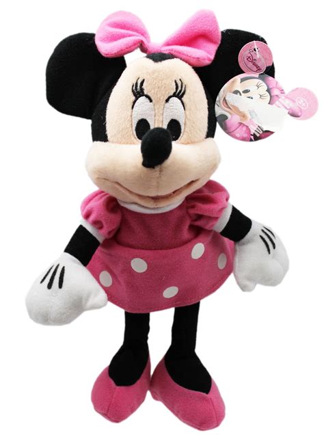 Disney's Minnie Mouse in Pink Polka Dot Dress Small Kids Plush Toy (9in) - Walmart.com