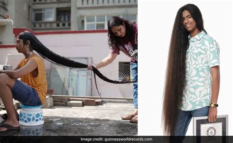 Indian Teen Breaks World Record For Longest Hair On A Male Teenager