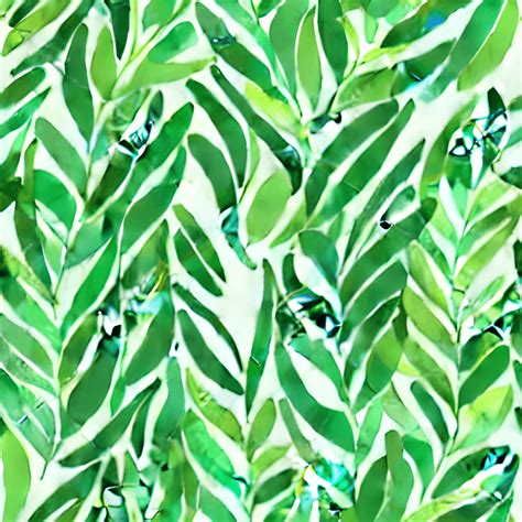 Green Leaf Seamless Pattern Graphic · Creative Fabrica