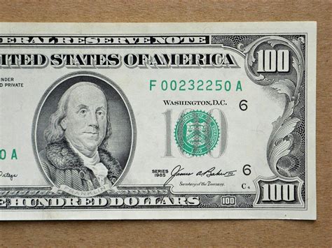 1985 /$100 Dollar Bill Atlanta Federal Reserve Note FRN US Paper Money/ Crisp AU | #1928311180