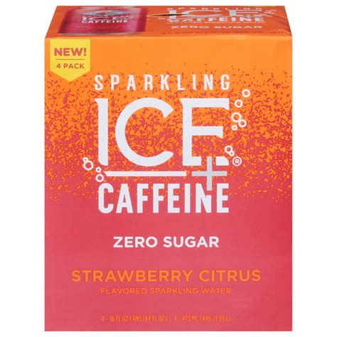 Save on Sparkling Ice Strawberry Citrus Sparkling Water + Caffeine Zero Sugar -4pk Order Online ...