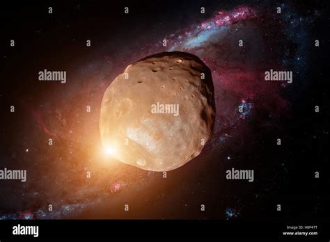 Phobos is the largest natural satellite of Mars Stock Photo - Alamy