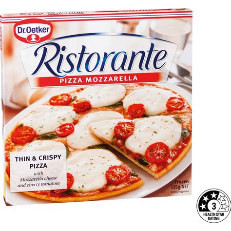 Calories in Dr. Oetker Ristorante Pizza Mozzarella calcount