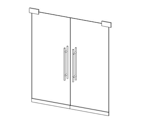 Frameless Glass Door Revit Family - Glass Designs