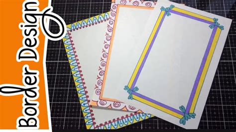 Border Design | Project File Design | Borders for Projects - YouTube | Bond paper design, Border ...