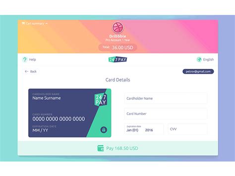 Credit card by Oleg Petrov on Dribbble