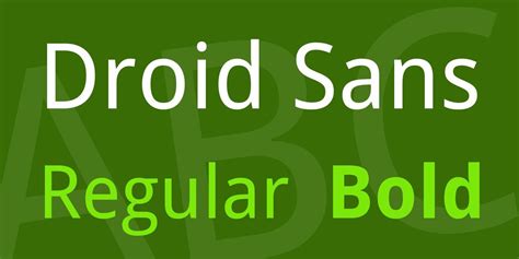 Droid Sans Font Free Download