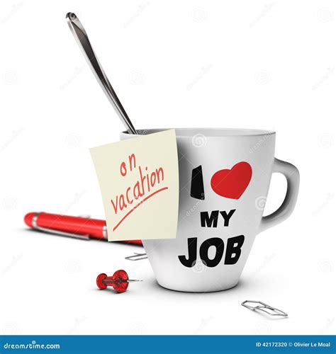 Out of Office Message. Vacation Stock Illustration - Illustration of ...