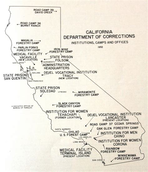 California State Prisons Map - Printable Maps